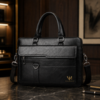 Velmonte Men’s Vintage Brown Business Briefcase